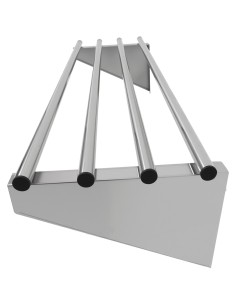 Commercial Stainless Steel Wall Mounted Rack 600×300×230mm 4 Tube | Professional CS25RTW130060 2