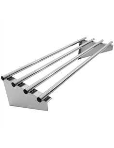 Commercial Stainless Steel Wall Mounted Rack 800×300×230mm 4 Tube | Professional CS25RTW130080