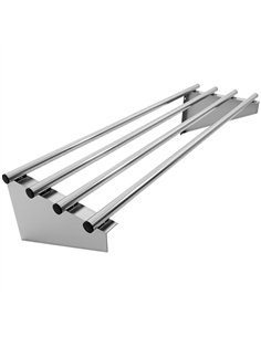 Commercial Stainless Steel Wall Mounted Rack 900×300×230mm 4 Tube | Professional CS25RTW130090