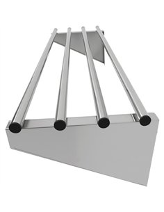 Commercial Stainless Steel Wall Mounted Rack 1000×300×230mm 4 Tube | Professional CS25RTW130100 2