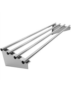 Commercial Stainless Steel Wall Mounted Rack 1200×300×230mm 4 Tube | Professional CS25RTW130120