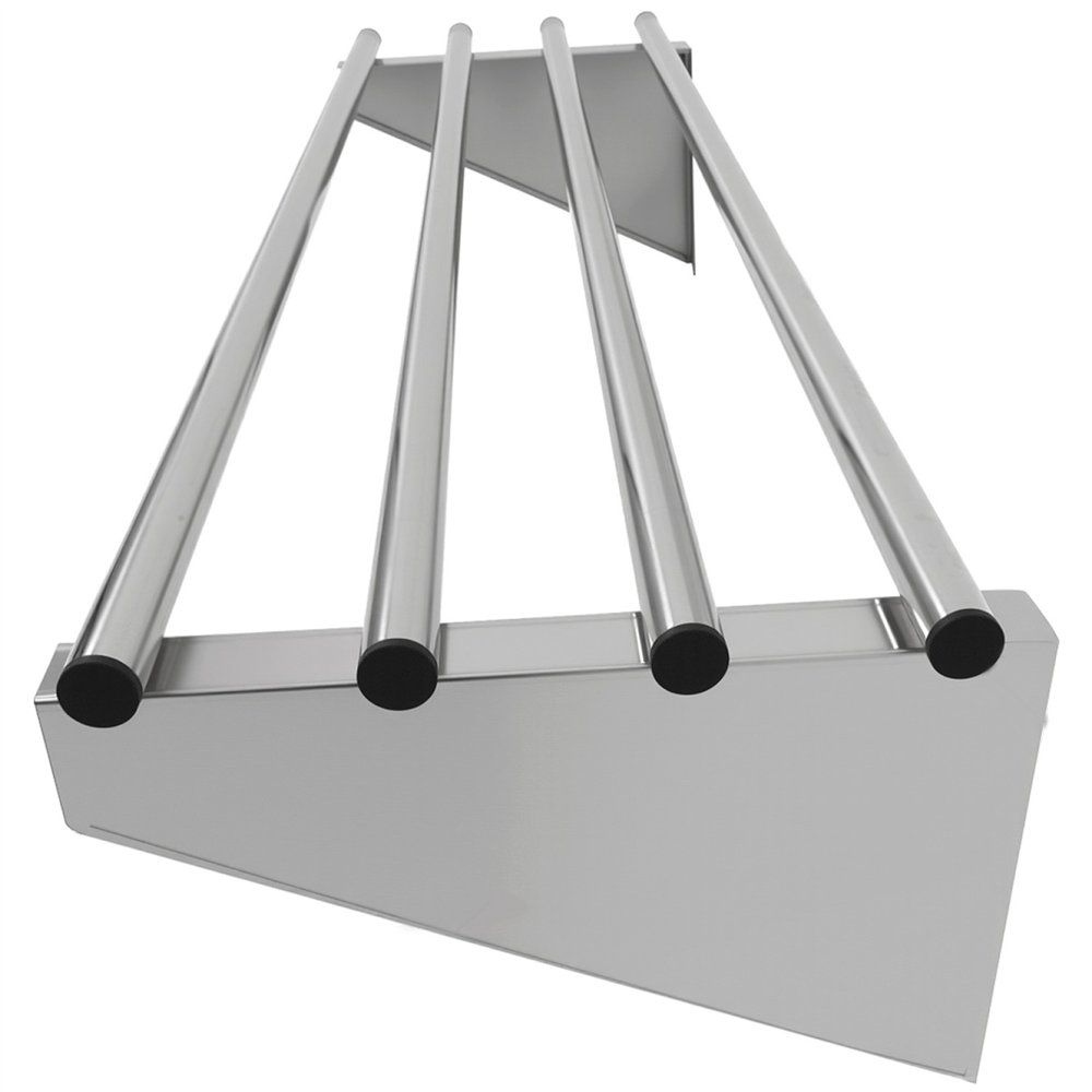 Commercial Stainless Steel Wall Mounted Rack 1200×300×230mm 4 Tube | Professional CS25RTW130120