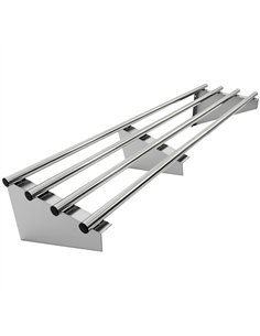 Commercial Stainless Steel Wall Mounted Rack 1400×300×230mm 4 Tube | Professional CS25RTW130140
