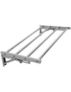 Commercial Foldable Stainless Steel Wall Mounted Rack Shelf 600×300×230mm 4 Tube | Professional CS25TRW50630 2