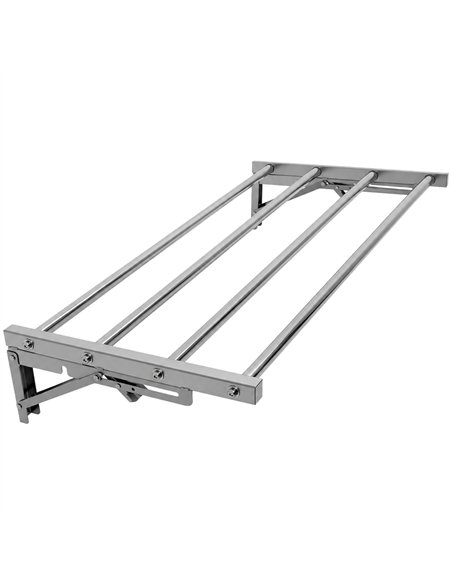 Commercial Foldable Stainless Steel Wall Mounted Rack Shelf 900×300×230mm 4 Tube | Professional CS25TRW50930