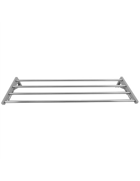 Commercial Foldable Stainless Steel Wall Mounted Rack Shelf 1200×300×230mm 4 Tube | Professional CS25TRW51230