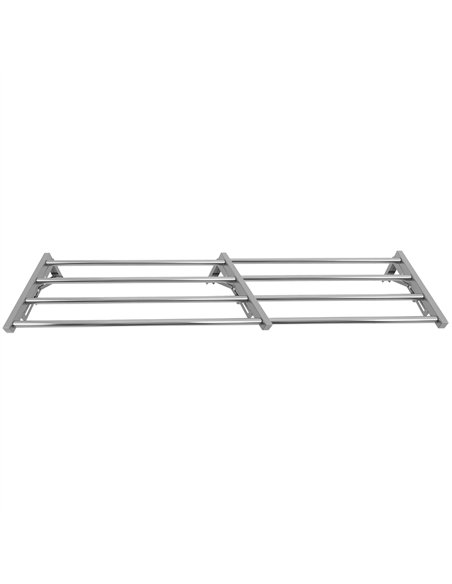 Commercial Foldable Stainless Steel Wall Mounted Rack Shelf 1800×300×230mm 4 Tube | Professional CS25TRW51830