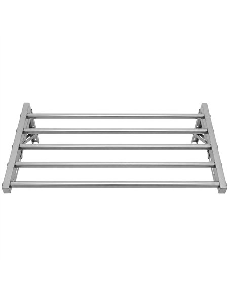 Commercial Foldable Stainless Steel Wall Mounted Rack Shelf 600×400×230mm 5 Tube | Professional CS25TRW50640