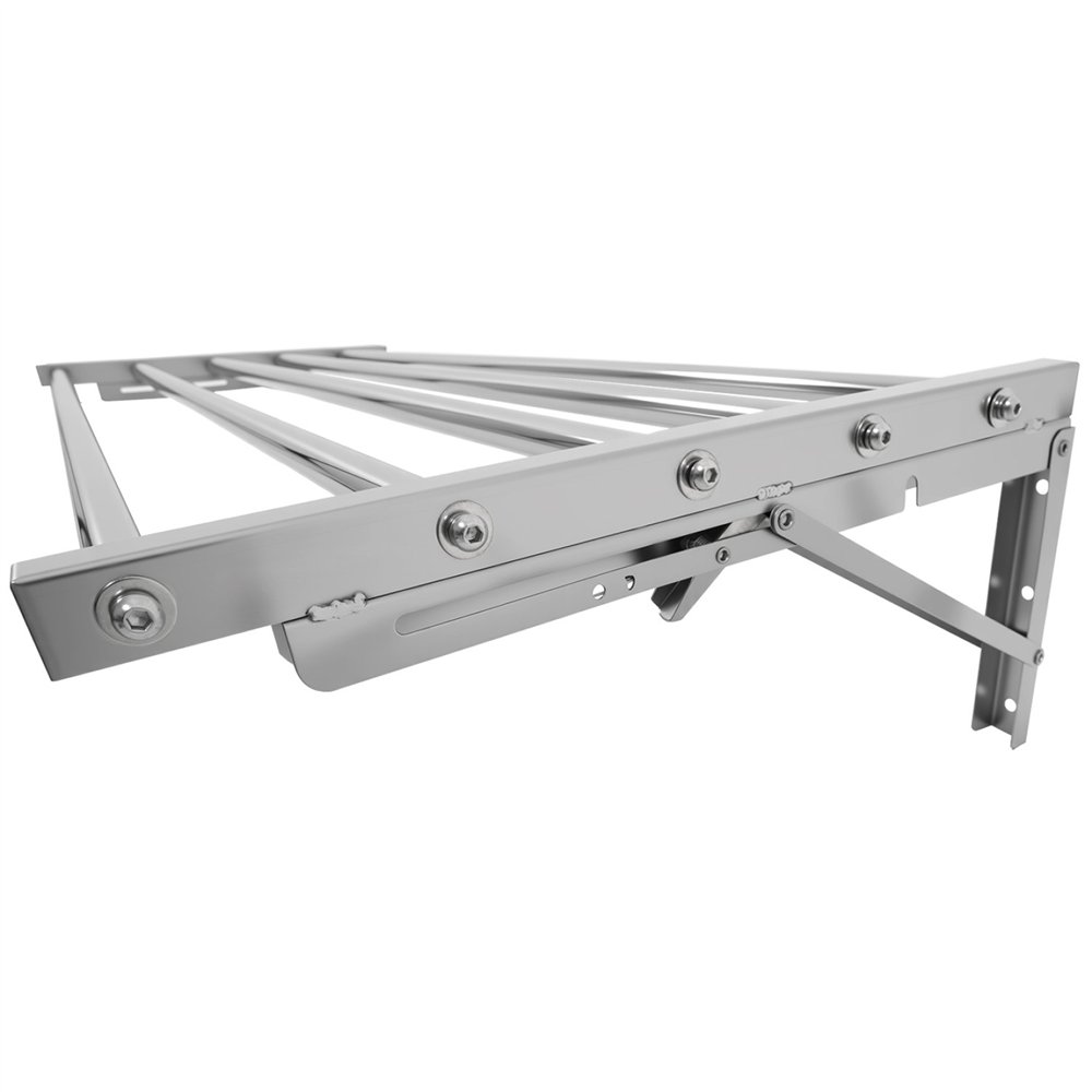 Commercial Foldable Stainless Steel Wall Mounted Rack Shelf 600×400×230mm 5 Tube | Professional CS25TRW50640
