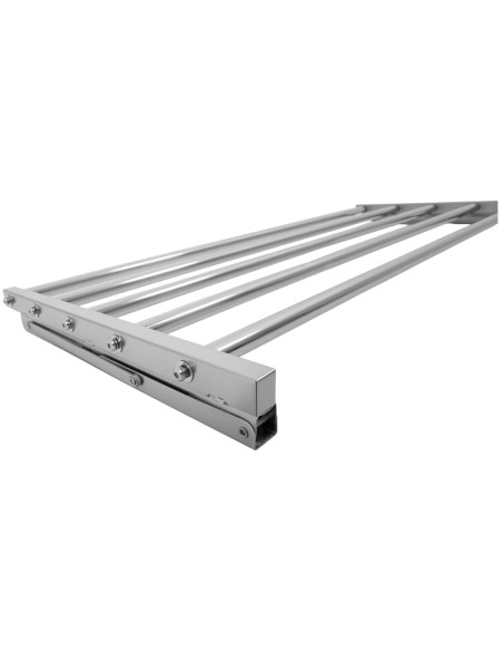 Commercial Foldable Stainless Steel Wall Mounted Rack Shelf 800×400×230mm 5 Tube | Professional CS25TRW50840