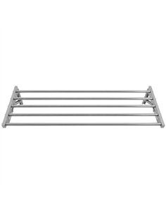 Commercial Foldable Stainless Steel Wall Mounted Rack Shelf 1200×400×230mm 5 Tube | Professional CS25TRW51240