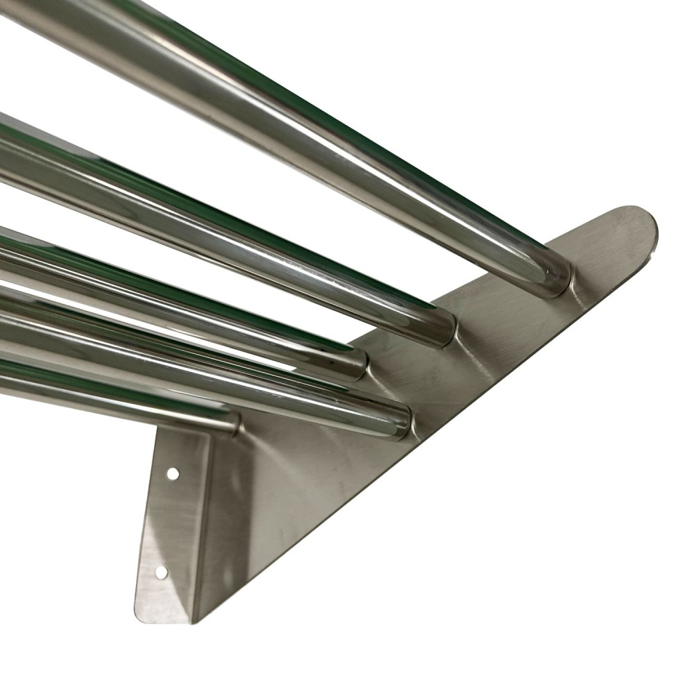 Professional Durable Tubular Wall shelf Stainless steel 1800x320x140mm For Commercial Kitchens