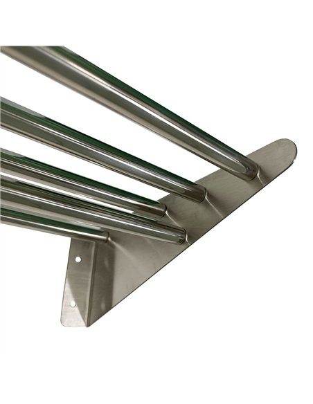 Professional Durable Tubular Wall shelf Stainless steel 1800x320x140mm For Commercial Kitchens