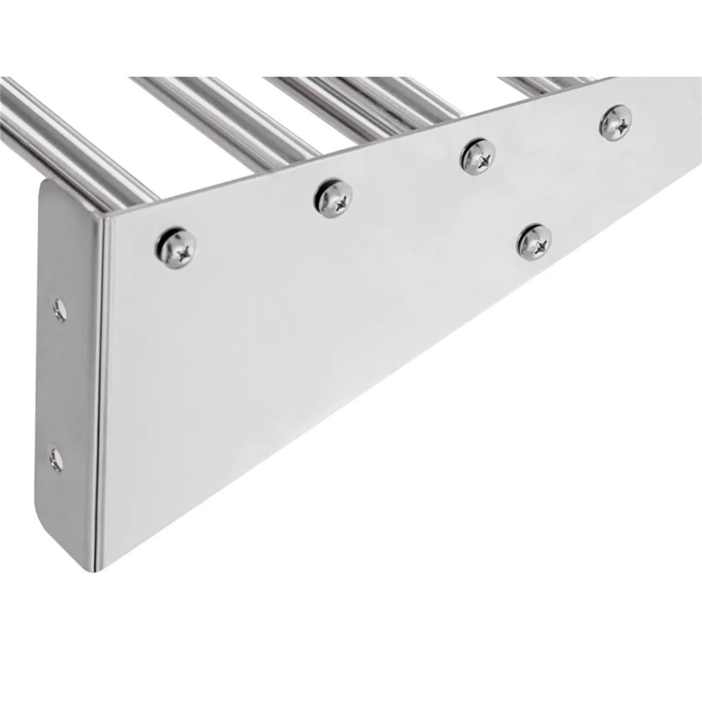 Professional Durable Tubular Wall shelf Stainless steel 1800x320x140mm For Commercial Kitchens