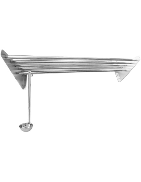 Professional Durable Tubular Wall shelf Stainless steel 1800x320x140mm For Commercial Kitchens