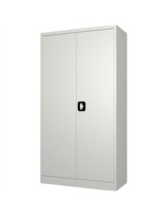Professional Sturdy Commercial Steel Grey/White Storage Cupboard with 4 Shelves and Lock 800x400x1800mm For Commercial Kitchens