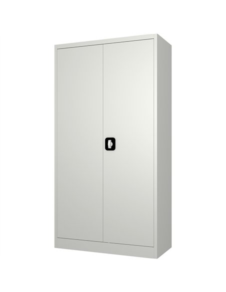 Professional Sturdy Commercial Steel Grey/White Storage Cupboard with 4 Shelves and Lock 800x400x1800mm For Commercial Kitchens