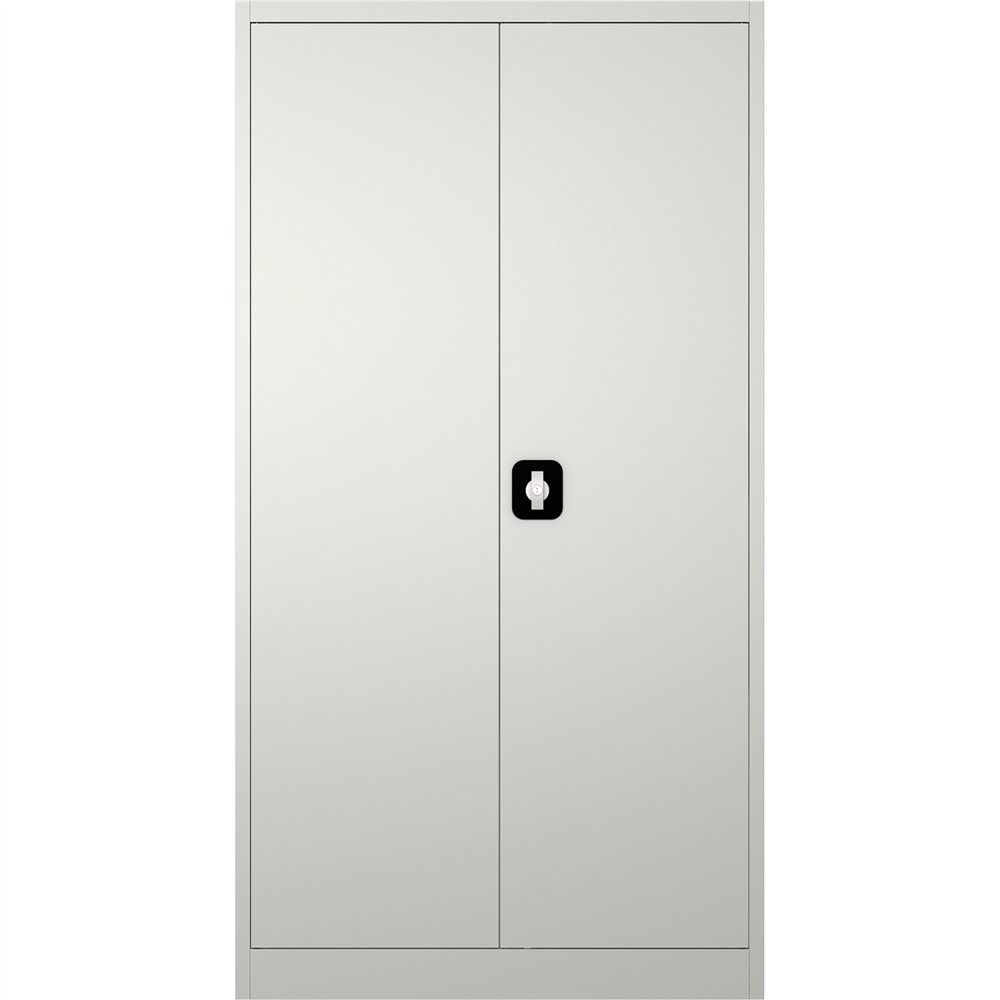Professional Sturdy Commercial Steel Grey/White Storage Cupboard with 4 Shelves and Lock 800x400x1800mm For Commercial Kitchens
