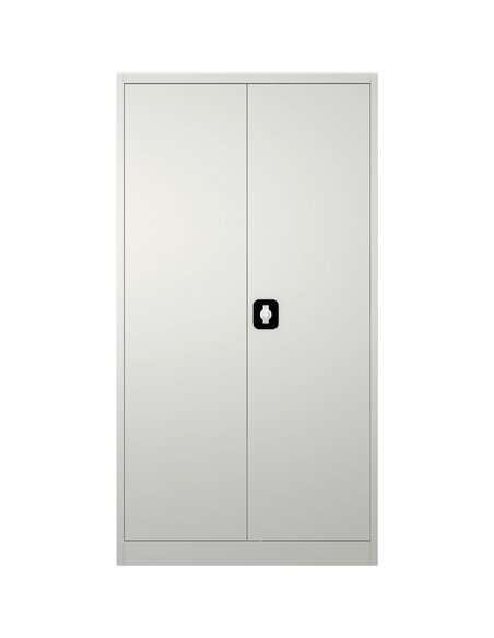 Professional Sturdy Commercial Steel Grey/White Storage Cupboard with 4 Shelves and Lock 800x400x1800mm For Commercial Kitchens