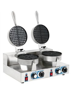 Professional Commercial Waffle Maker Double Round For Commercial Kitchens