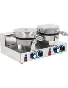 Professional Commercial Waffle Maker Double Round For Commercial Kitchens 2