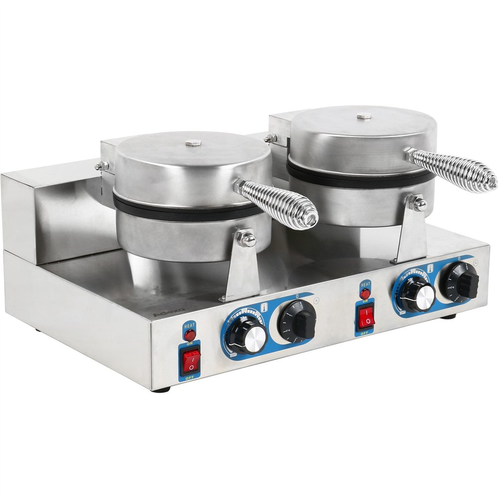 Professional Commercial Waffle Maker Double Round For Commercial Kitchens