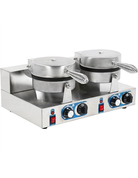 Professional Commercial Waffle Maker Double Round For Commercial Kitchens