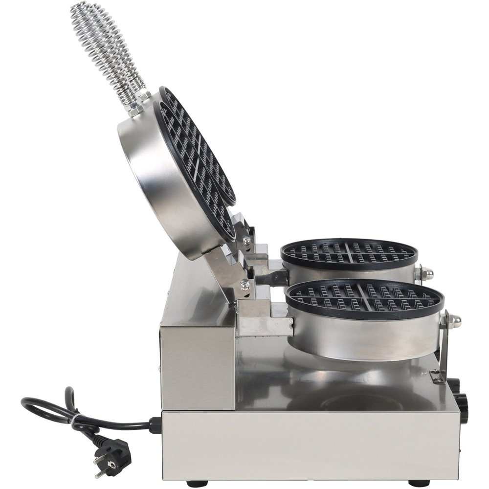 Professional Commercial Waffle Maker Double Round For Commercial Kitchens