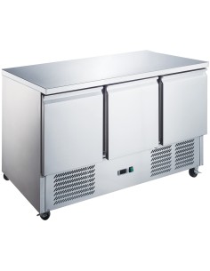 Professional Durable Refrigerated 3 doors Saladette Counter 3 doors Commercial For Commercial Kitchens