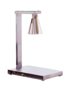 Professional Single Lamp Warming Station with Stainless Steel Base 350x500x700mm for Commercial Kitchens
