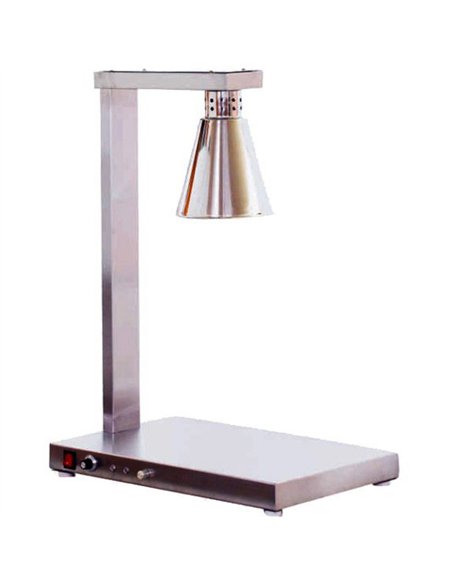 Professional Single Lamp Warming Station with Stainless Steel Base 350x500x700mm for Commercial Kitchens