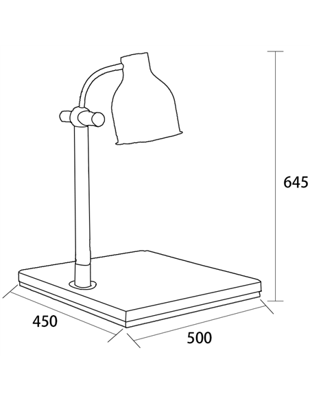 Professional Single Lamp Warming Station with Stainless Steel Base 350x500x700mm for Commercial Kitchens