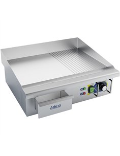 Professional 3kW Electric Commercial Griddle, Smooth/Ribbed, 560x500x240mm - Ideal for Busy Kitchens 2