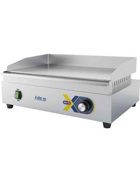 Professional 2.4kW Electric Commercial Griddle, Smooth Chromed, 550x417x240mm - Ideal for Catering Businesses