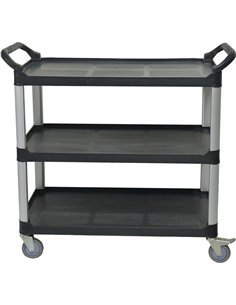 Professional 3-Tier Utility Trolley Cart 810x435x910mm for Commercial Kitchens