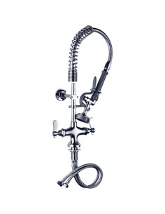 Professional Deck-Mounted Pre-Rinse Unit with 22" Hose & Spray Valve for Commercial Kitchens