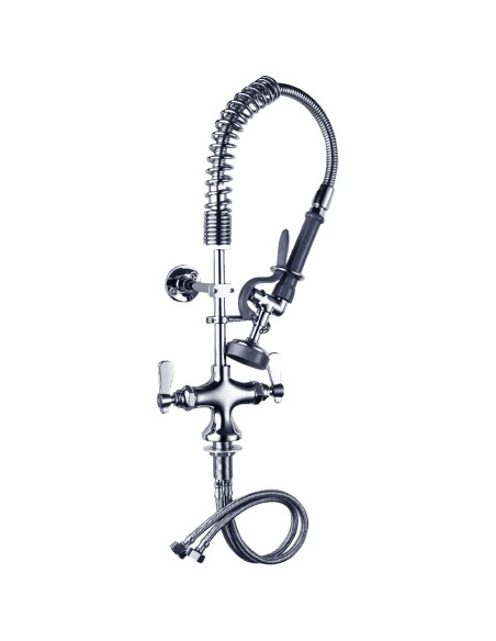 Professional Deck-Mounted Pre-Rinse Unit with 22" Hose & Spray Valve for Commercial Kitchens