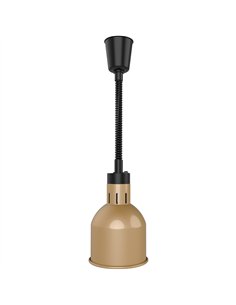 Professional Single Head Hanging Warming Lamp, Infrared Food Warmer with Copper Finish, Ø170×261mm - Ideal for Commercial Kitche 2
