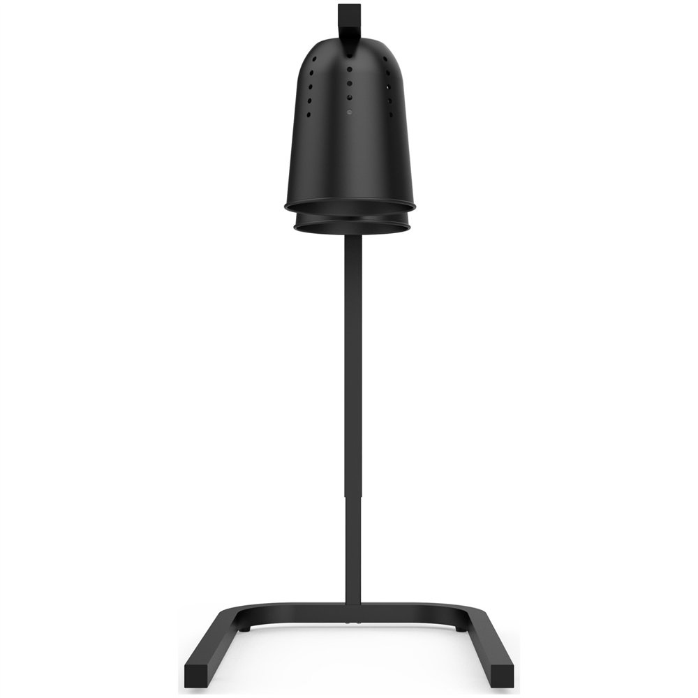 Professional Double Head Freestanding Warming Lamp, Infrared Food Warmer, Black Finish, Ideal for Commercial Kitchens, Size: 470
