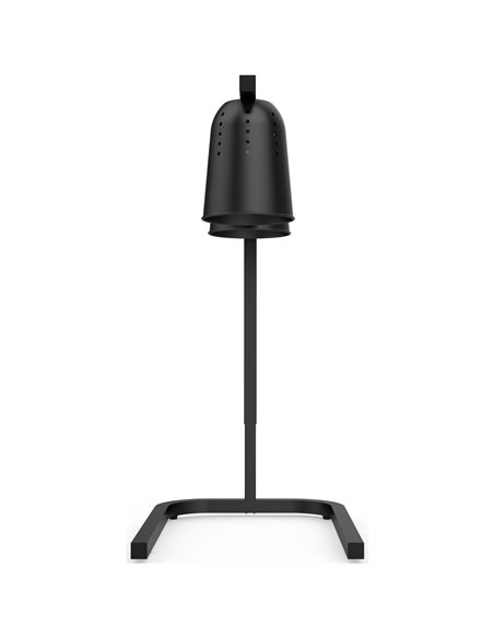 Professional Double Head Freestanding Warming Lamp, Infrared Food Warmer, Black Finish, Ideal for Commercial Kitchens, Size: 470