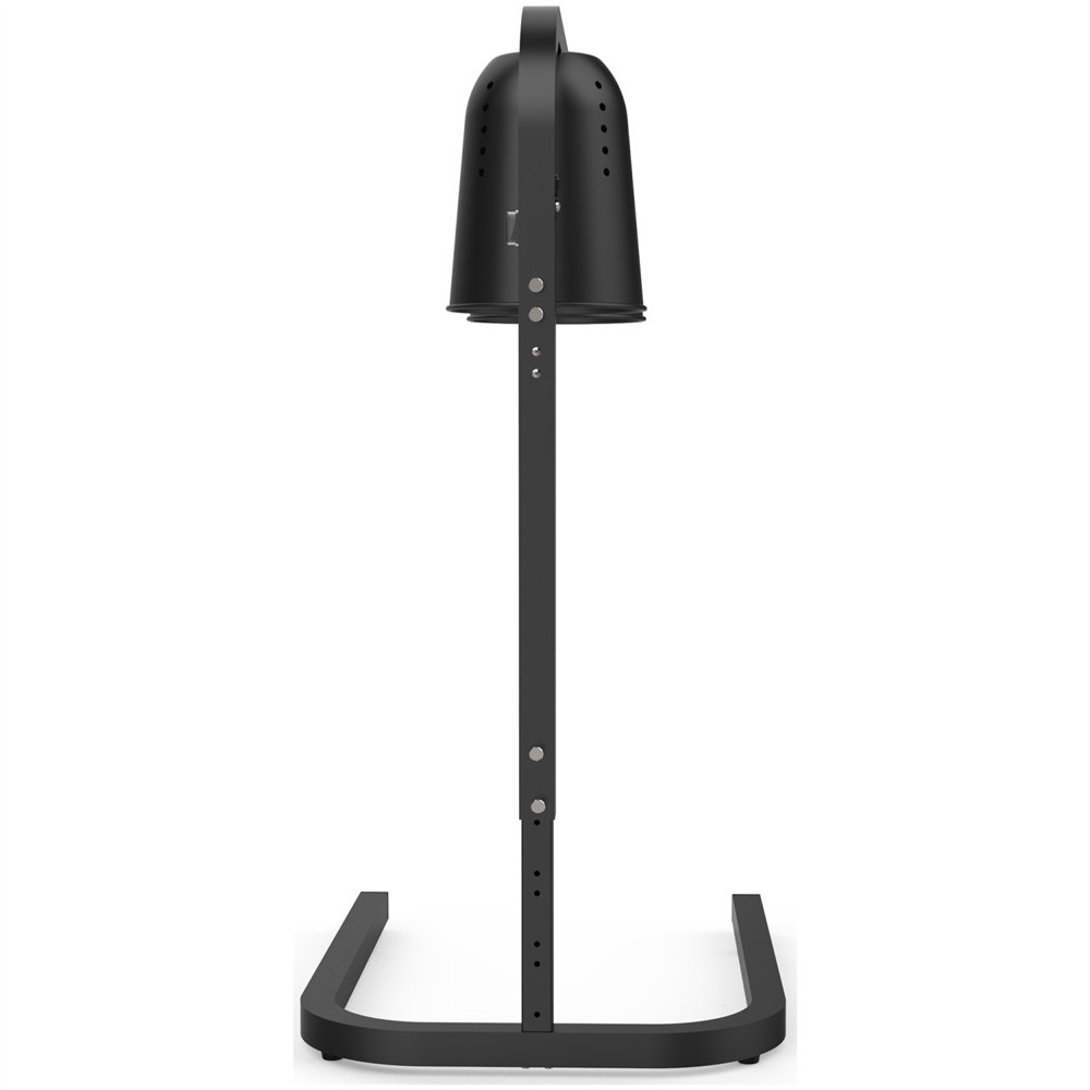 Professional Double Head Freestanding Warming Lamp, Infrared Food Warmer, Black Finish, Ideal for Commercial Kitchens, Size: 470