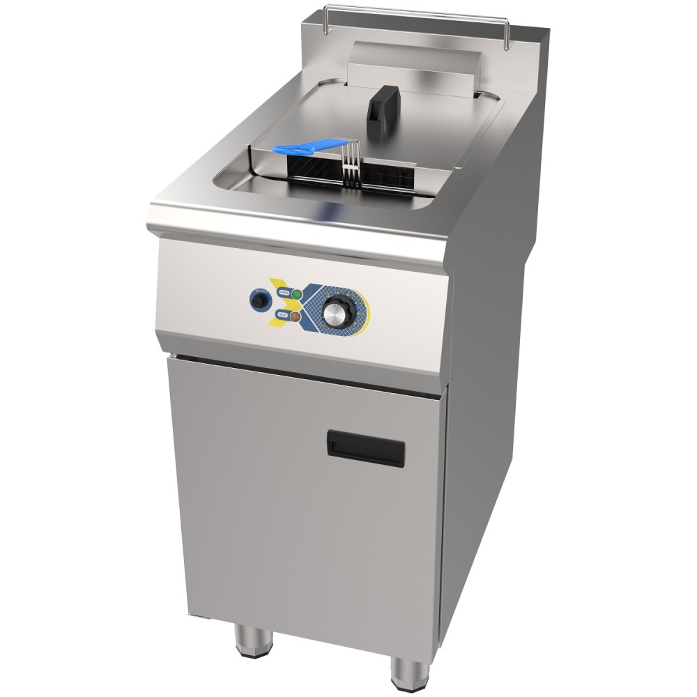 Professional Commercial Electric Deep Fryer, Floor-Standing Single Tank, 400×700×964mm - Ideal for Busy Kitchens