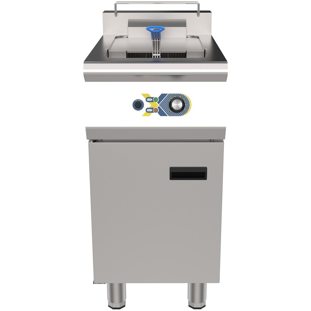 Professional Commercial Electric Deep Fryer, Floor-Standing Single Tank, 400×700×964mm - Ideal for Busy Kitchens