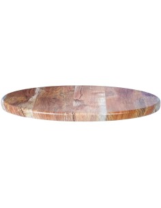 Seamless Round Table Top Barn Wood 30" | Stalwart DA-TT30RBARNWOOD 2