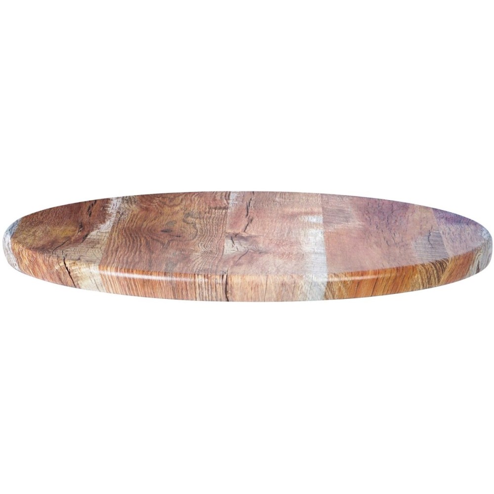 Seamless Round Table Top Barn Wood 30" | Stalwart DA-TT30RBARNWOOD