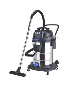 Professional Stainless Steel Wet & Dry Vacuum Cleaner with Blower Function, Triple Motor Socket, 50L 3000W for Commercial Kitche