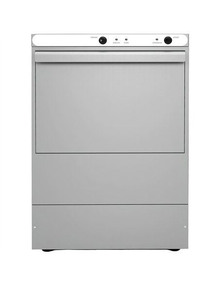 Professional Commercial Glasswasher with 400mm Basket, Rinse, Detergent & Drain Pump - Ideal for Busy Kitchens, Made in Europe