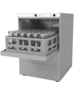 Professional Commercial Glasswasher with 400mm Basket, Rinse, Detergent & Drain Pump - Ideal for Busy Kitchens, Made in Europe 2