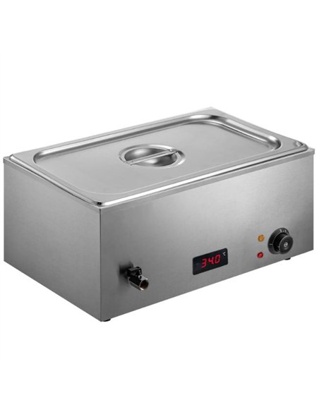 Professional Bain Marie with 1/1Gn Pan and Lid for Commercial Kitchens