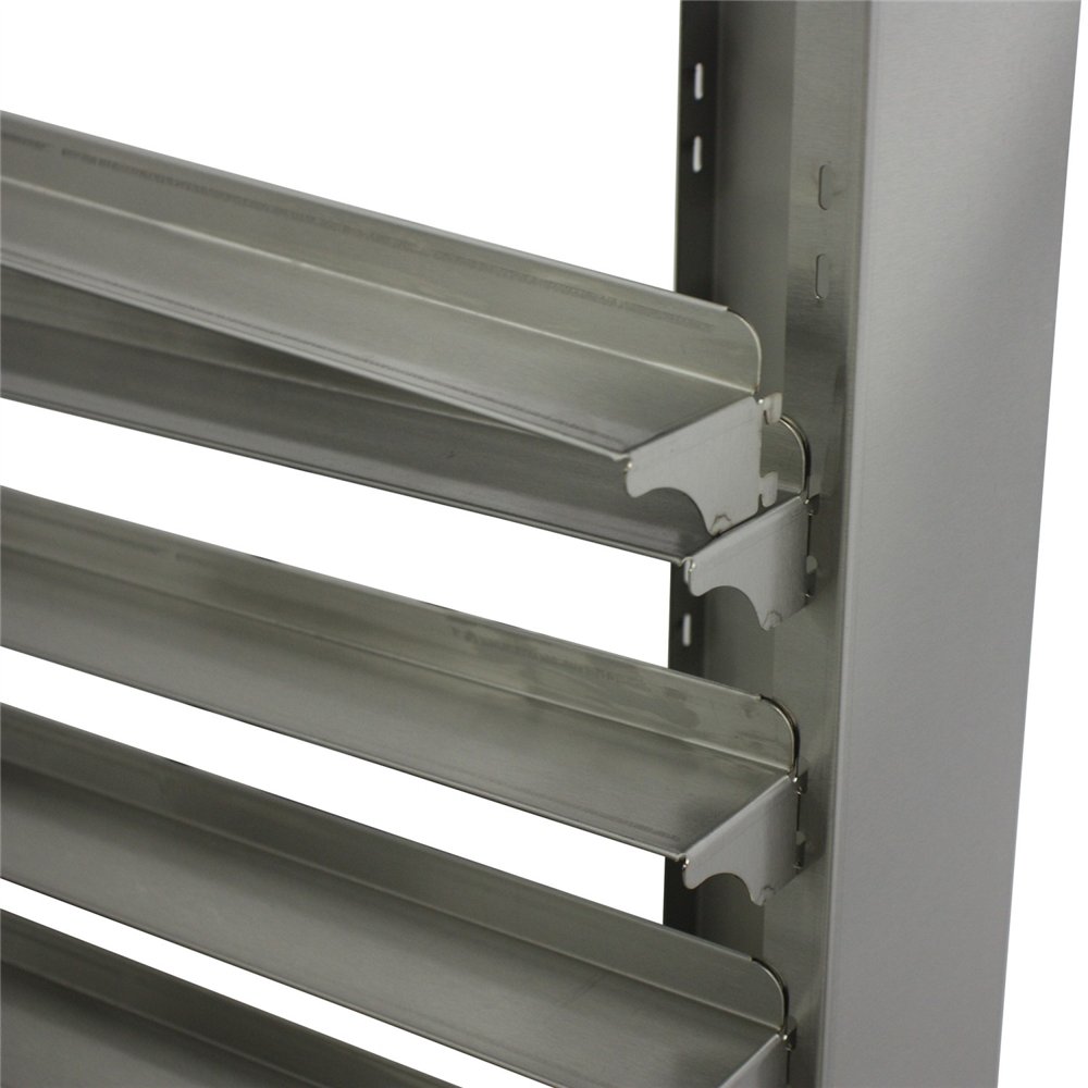 Professional Stainless Steel Combi/Convection Oven Base with 7-Layer GN Pan Rack, Mobile with Wheels, Fits 400x600mm Pans - Idea